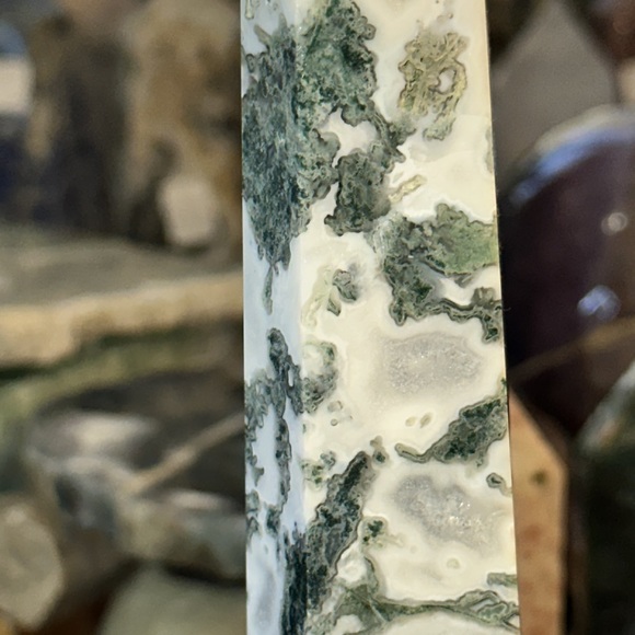 🔥SALE🔥 Moss Agate Crystal Tower With Druzy! - Picture 6 of 7